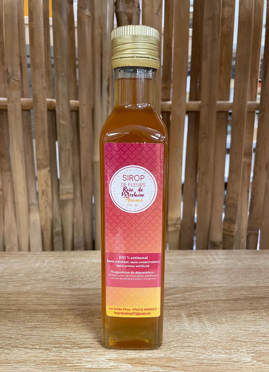 Sirop de Rose de porcelaine & Ananas - IMMUNITE