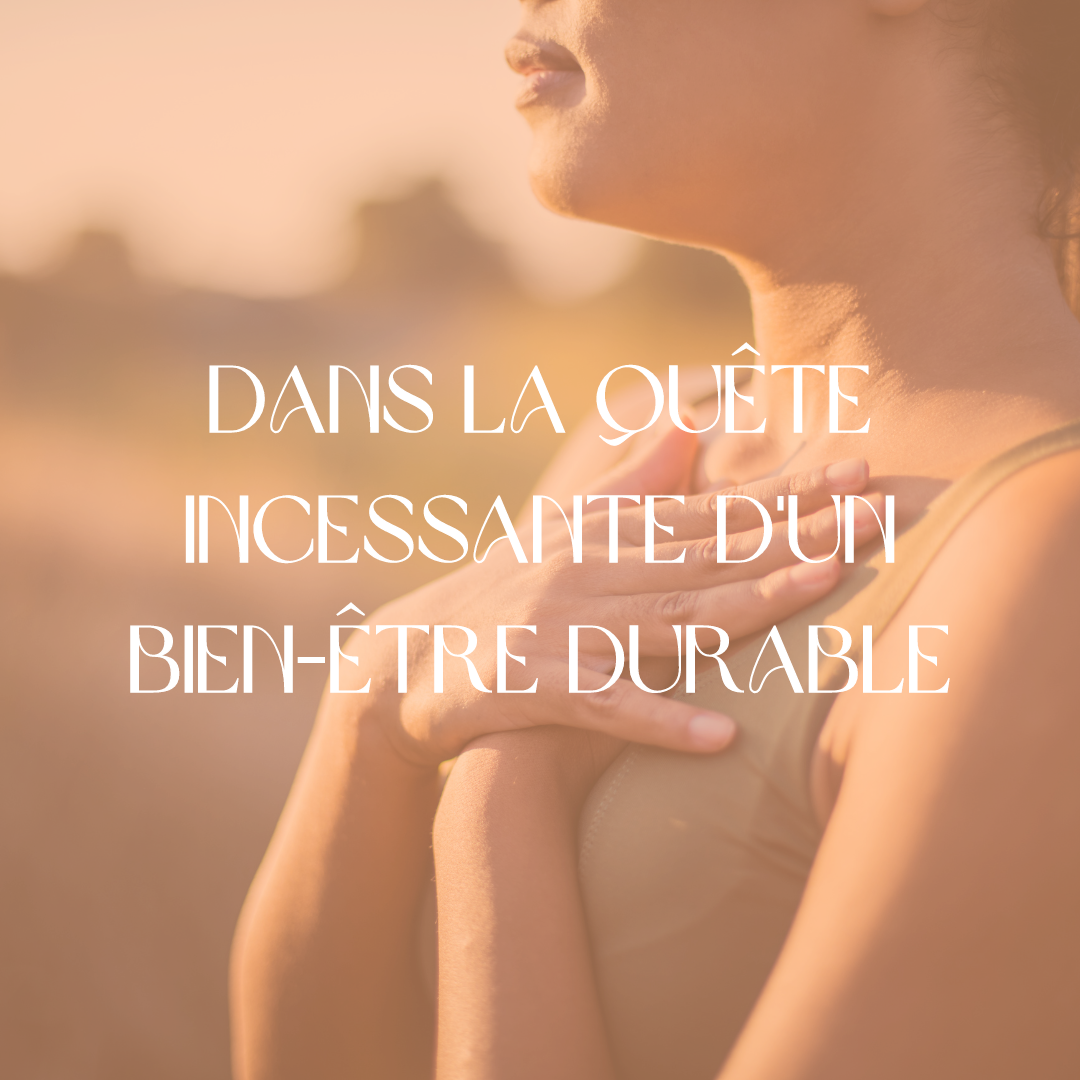 Dans la quête incessante d'un bien-être durable...