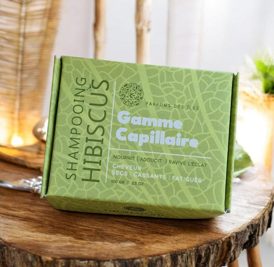 Shampooing solide à l'Hibiscus - Force, brillance & douceur naturelle