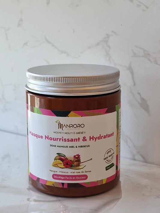 Masque Capillaire - Mangue, Miel & Hibiscus