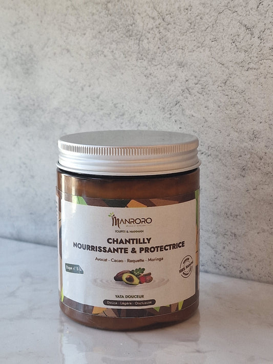 Chantilly Corps & Cheveux - Avocat, Cacao, Raquette & Moringa